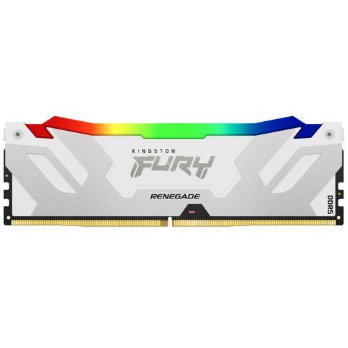 KINGSTON DIMM DDR5 16GB 7600MT/s KF576C38RWA-16 FURY Renegade Silver/White RGB XMP slika 1