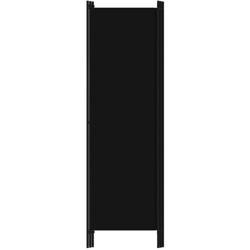 Sobna pregrada s 3 panela crna 150 x 180 cm slika 13