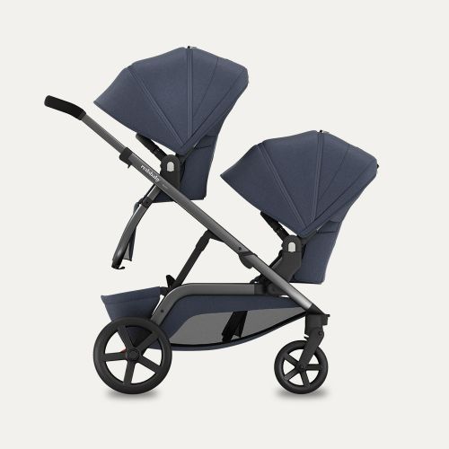 REDSBABY NUVO Twin dječja kolica 2u1 Gun Metal, Blue Slate B slika 4