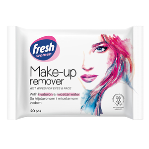Fresh Women vlažne maramice za skidanje šminke Make Up remover Micelarna voda 20kom