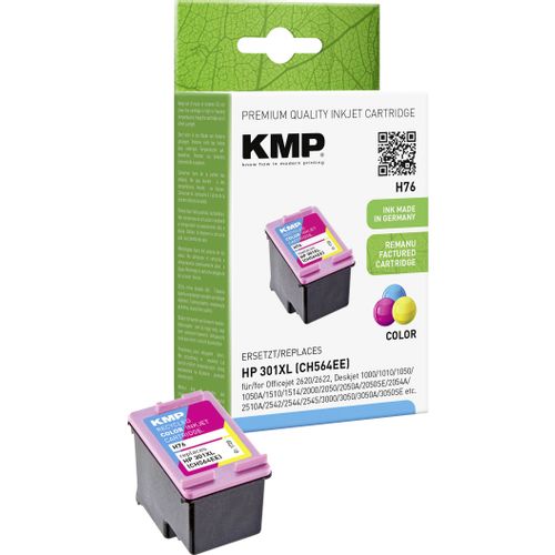 KMP tinta zamijenjen HP 301XL kompatibilan  cijan, purpurno crven, žut H76 1720,4030 slika 3