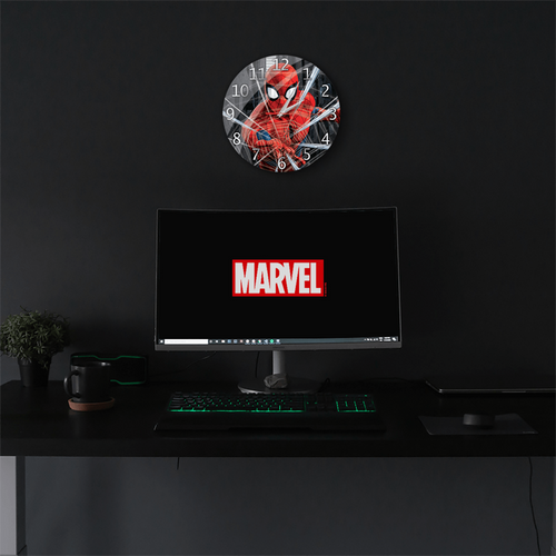 Marvel Zidni sat, Marvel Spider Man - Gloss wall clock Spider Man 001 slika 2