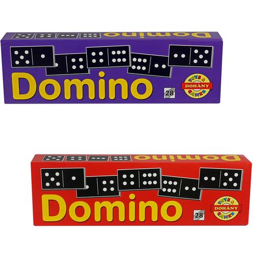 Domino klasični crni set od 28 pločica slika 1