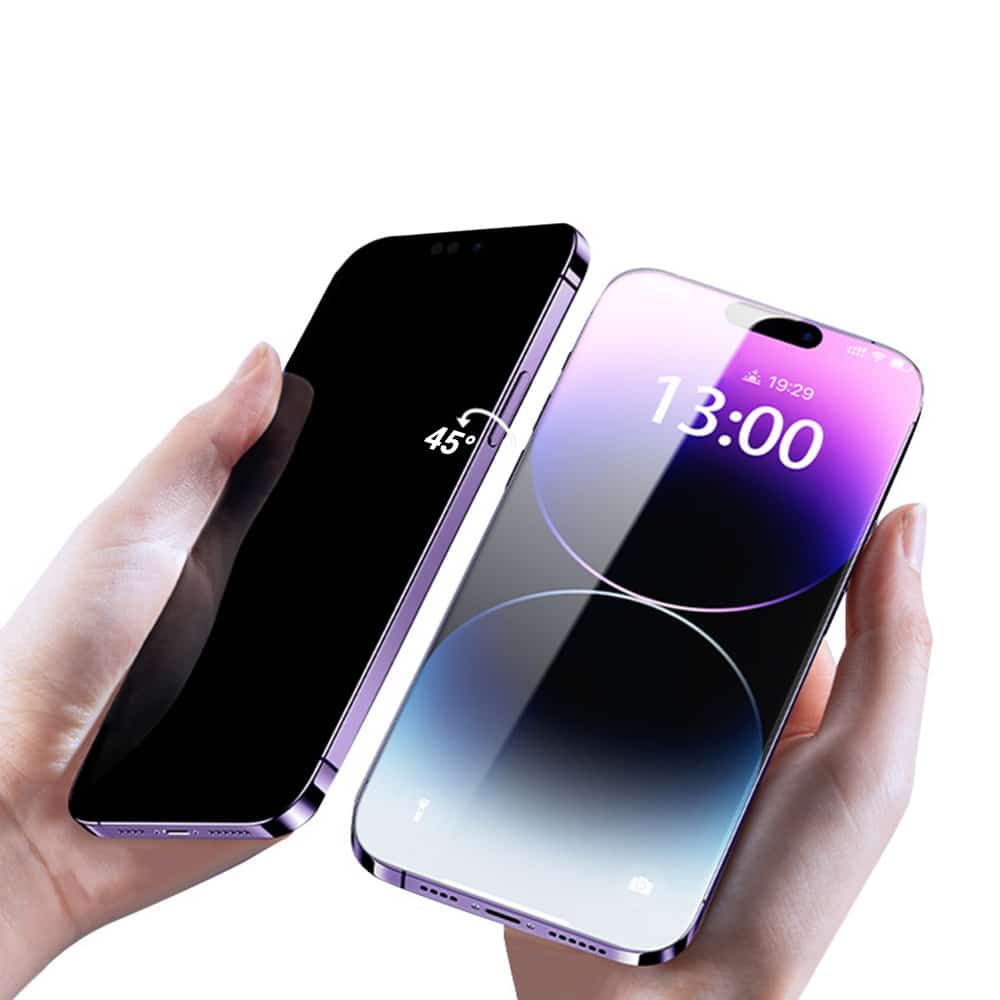 Kaljeno staklo Tel Protect 10X Privacy Titanium za Samsung Galaxy S26 (s otključavanjem otiskom prsta) slika 6