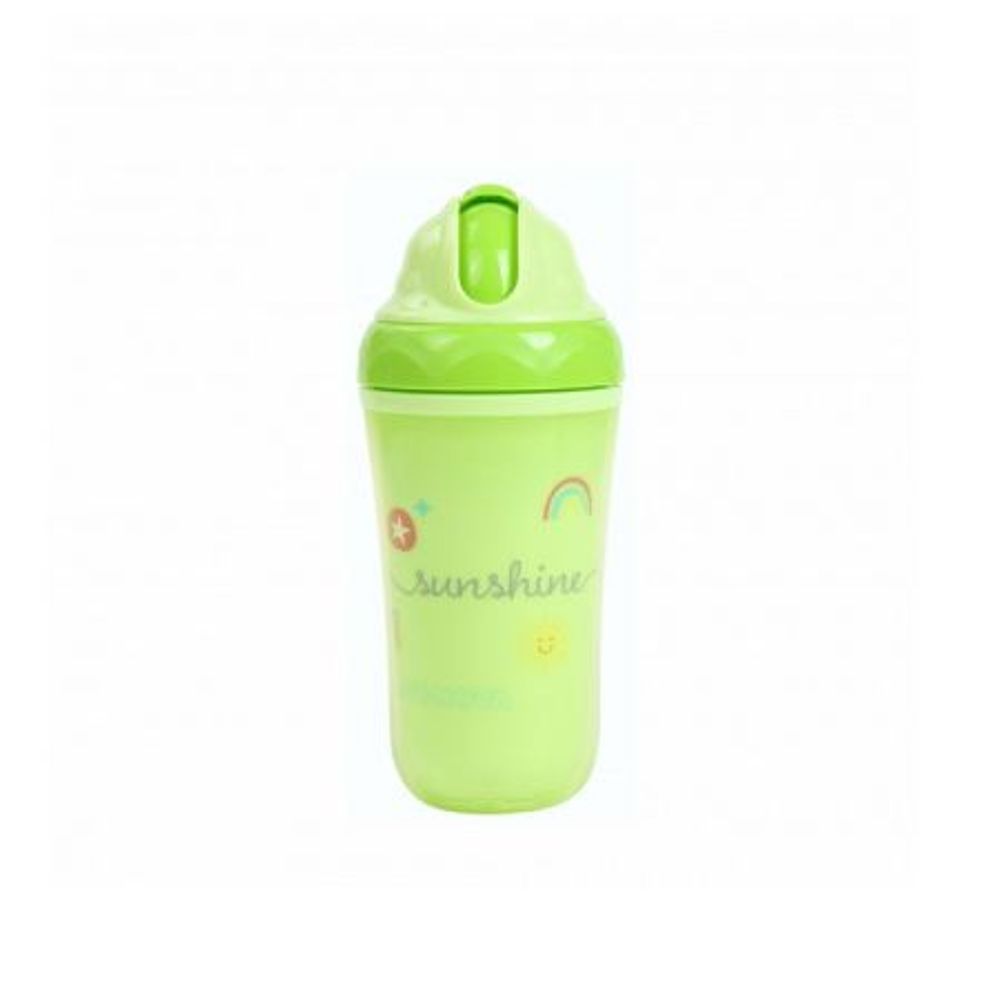 BABY NOVA Termo čaša sa slamkom 6m+ 250ml, Zelena slika 1
