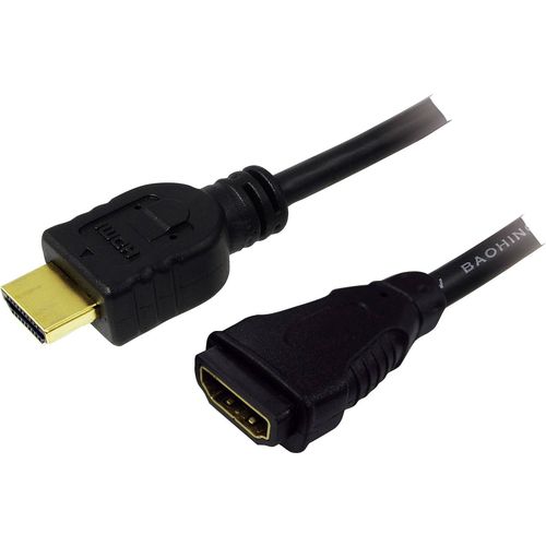 LogiLink HDMI produžetak HDMI A utikač, HDMI A utičnica 1.00 m crna CH0059  HDMI kabel slika 3
