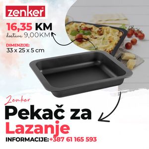 ZENKER  Pekac za lazanje 33x25x5cm ZENKER