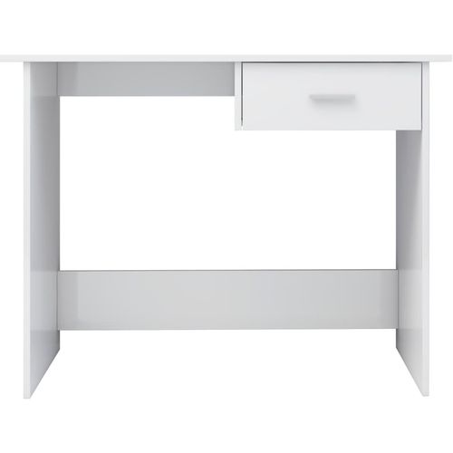 Radni stol visoki sjaj bijeli 100 x 50 x 76 cm od iverice slika 24