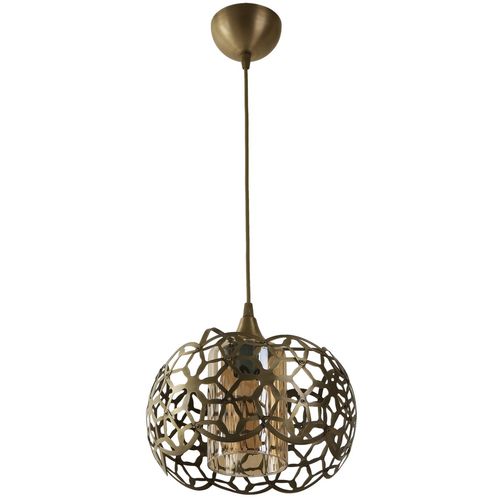 Nevra Büyük Tekli Sarı Bal Camlı Multicolor Chandelier slika 4