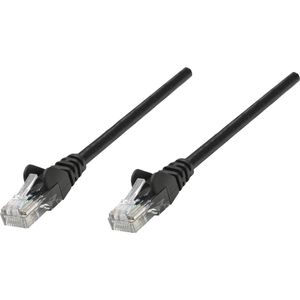 Intellinet 320757 RJ45 mrežni kabel, Patch kabel cat 5e U/UTP 2.00 m crna  1 St.