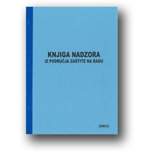 II-414 KNJIGA NADZORA IZ PODRUČJA ZAŠTITE NA RADU; Knjiga 22 lista, 21 x 29,7 cm slika 2