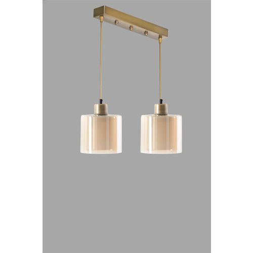 Yeni Sahra 2 Li Sıralı Eskitme Sarkıt Copper Chandelier slika 2