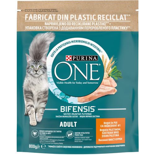 PURINA ONE® ADULT Bogata piletinom, 8x800g slika 1