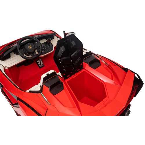 Licencirani auto na akumumulator Lamborghini SIAN 4x100W - dvosjed - crveni slika 5