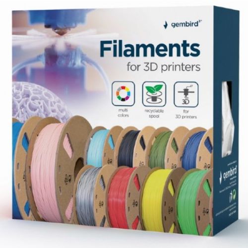 3DP-PLA-01-MTSG Mat PLA Filament za 3D stampac 1.75mm, kotur 1KG, Slate grey slika 2