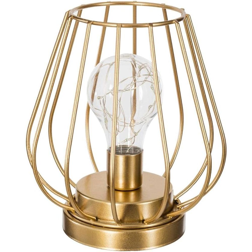 Atmosphera led lampa madi 17cm zlatna slika 1