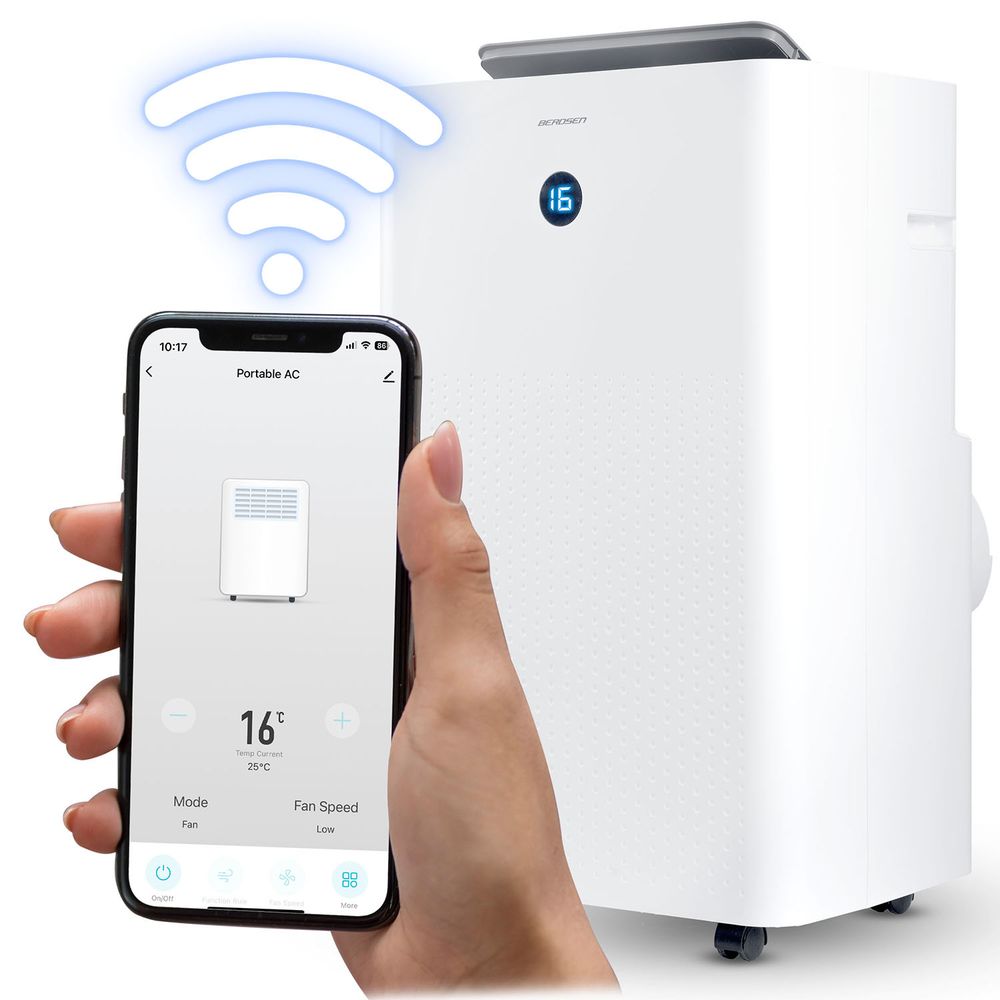 Berdsen prijenosni klima uređaj 14000 BTU s funkcijom odvlaživanja, grijanja i WiFi upravljanjem 37 l/24 h slika 5