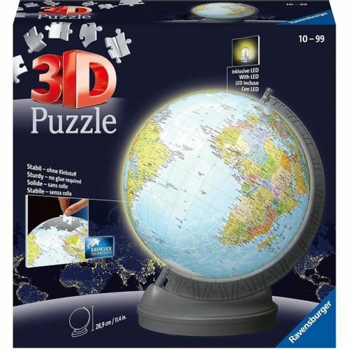 3D Puzzle Ravensburger 11549 Globus Svjetlo slika 1