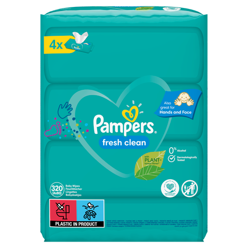 Pampers vlažne maramice Fresh Clean 4 x 80 komada slika 2