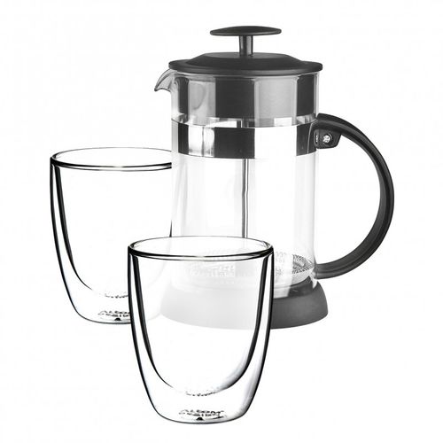 Altom Design termo staklene šalice za kavu i čaj Andrea 300 ml (set od 2 čaše) + vrč 800 ml - 020302363 slika 1