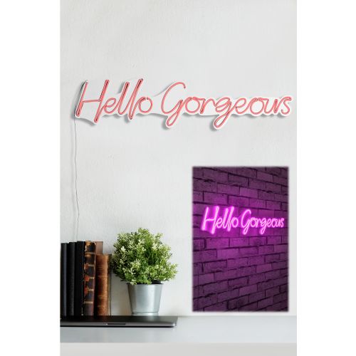 Wallity Zidna dekoracije svijetleća GORGEOUS, Hello Gorgeous - Pink slika 2