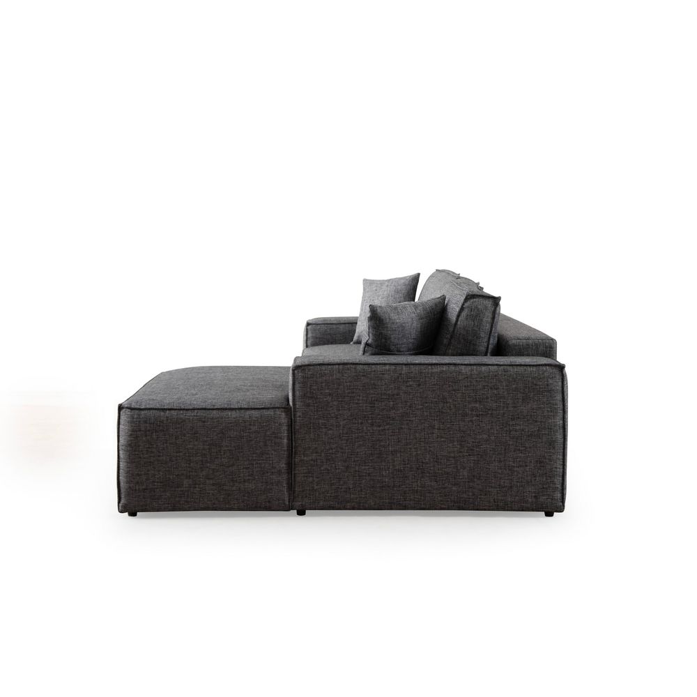 Pırlo Kutni Sofa na Razvlačenje - Tamno Siva slika 7