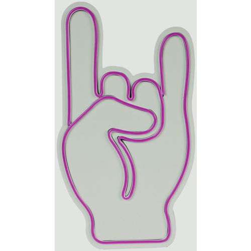 Wallity Ukrasna plastična LED rasvjeta, Rock N Roll Sign - Pink slika 12