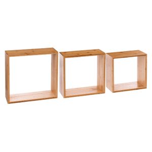 FIVE POLICE CUBE 3/1 25X9X25CM MDF BAMBUS