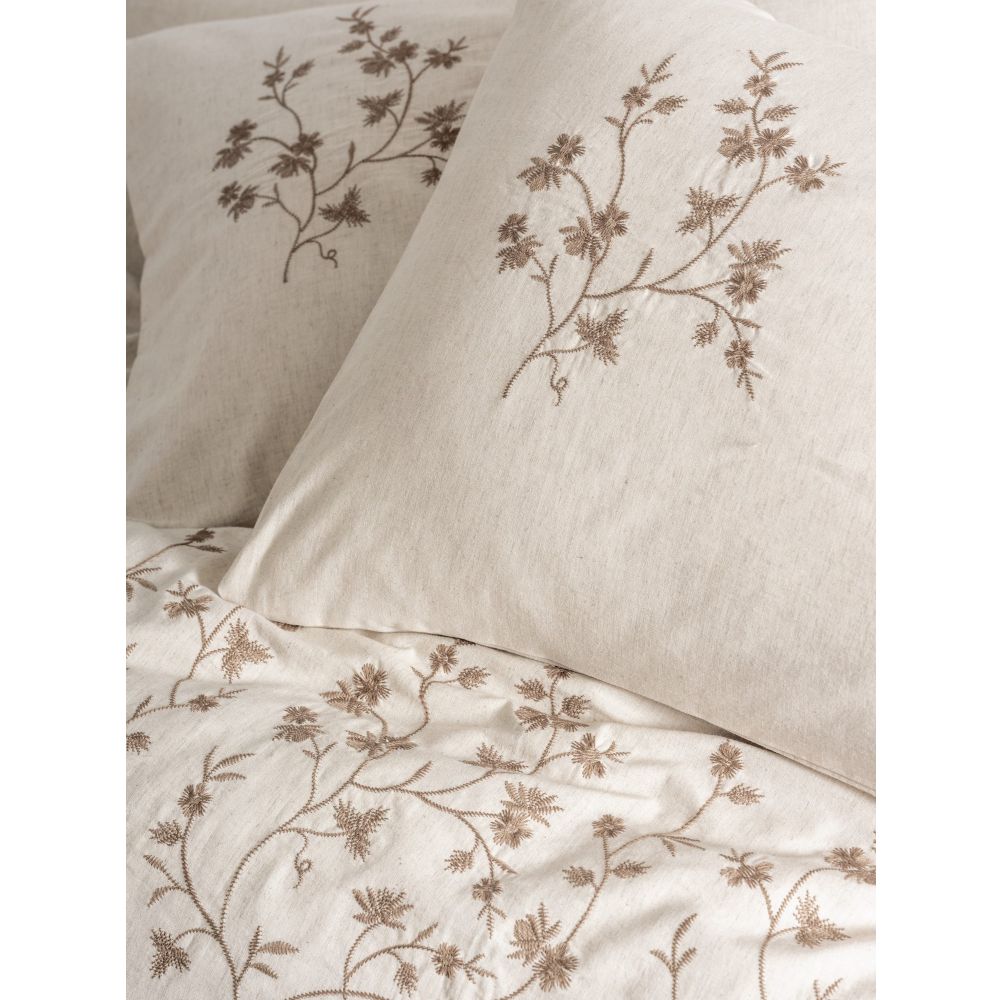 Set Pokrivača za Krevet Hemera Beige Brown, Dvostruki slika 2