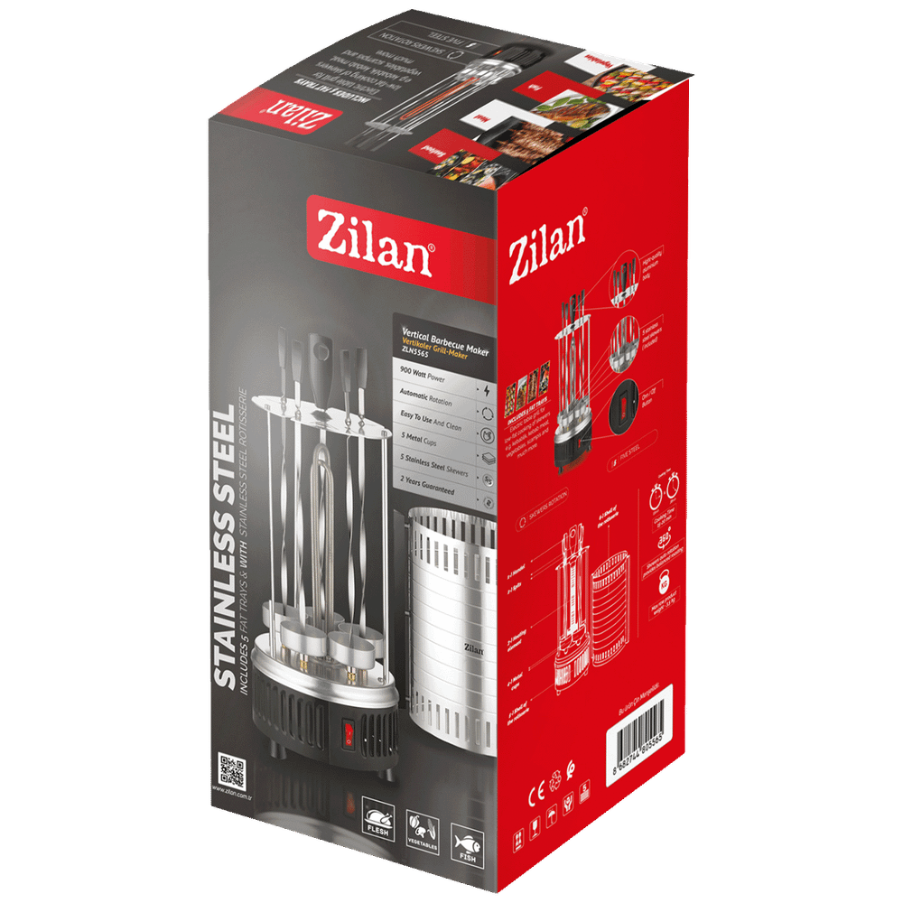 Zilan Grill / Roštilj, električni, vertikalni, 900 W - ZLN5565 slika 4