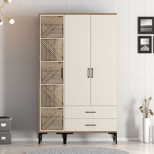 Kumsal PT - Walnut, Cream Walnut
Cream Wardrobe slika 1