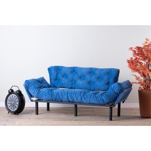 Nitta Triple - Blue Blue 3-Seat Sofa-Bed