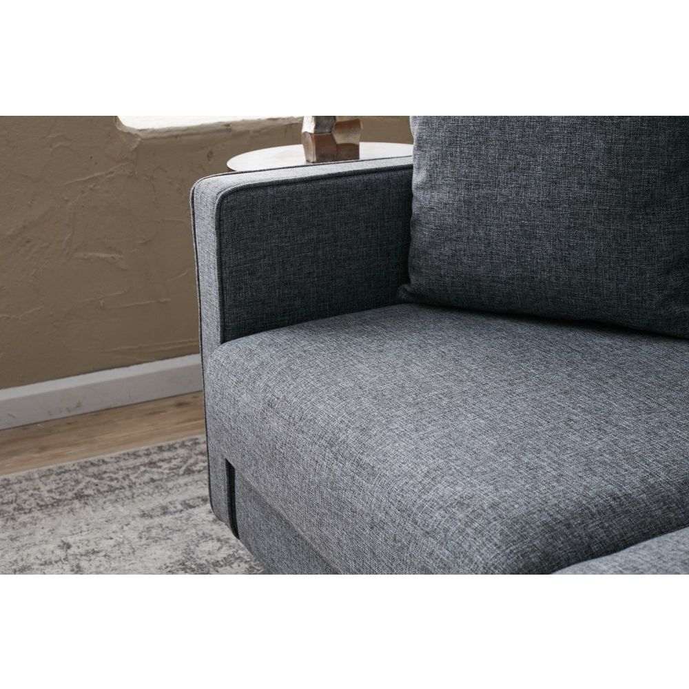 Eva - Siva Dvosjed Sofa slika 3