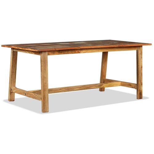 Blagovaonski stol od masivnog obnovljenog drva 180 cm slika 6