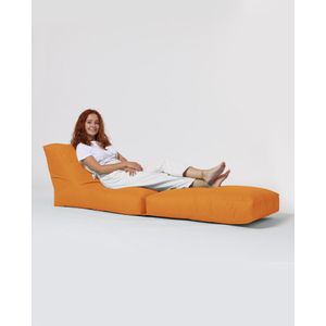 Siesta Sofa Bed Pouf - Orange Orange Garden Bean Bag