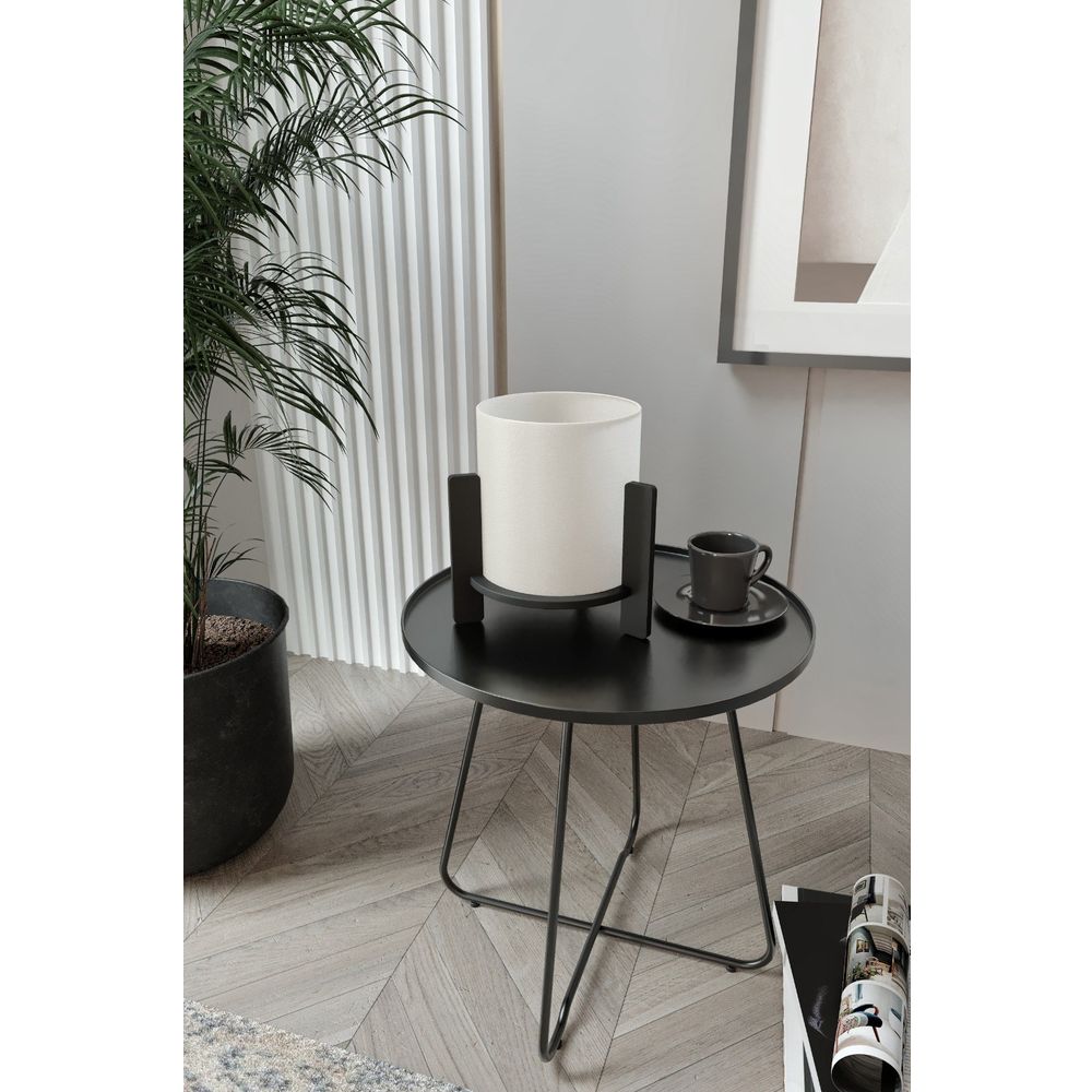 Stolna Lampa od Borovine - Crna slika 2