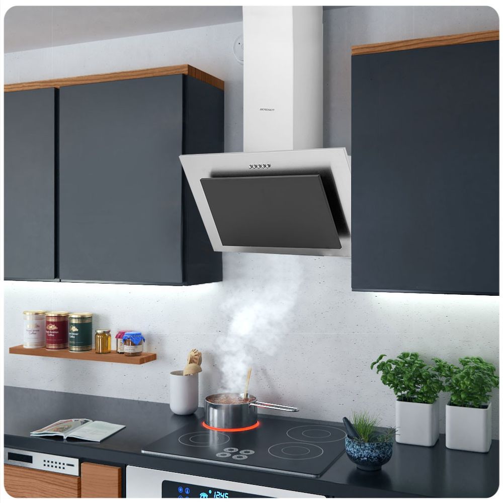 Dimnjačka napa 60 cm Inox + crna BT-209 slika 3