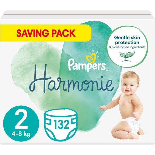 Pampers Harmonie Premium Cotton Pelene, Mjesečno pakiranje XXL, veličina 2 slika 1