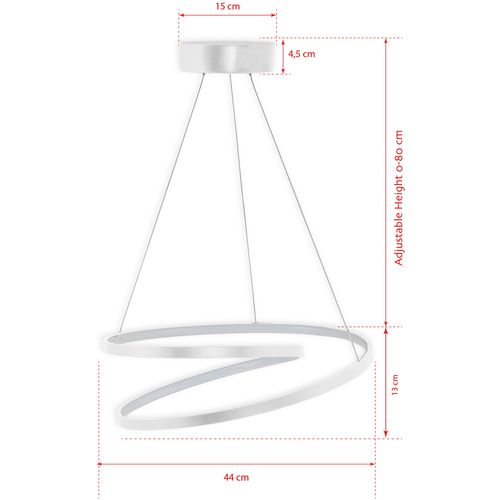 Whirpool - White, White Light White Chandelier slika 4