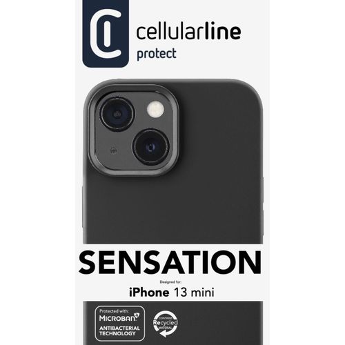 Cellularline Sensation silikonska maskica za iPhone 13 mini crna slika 5
