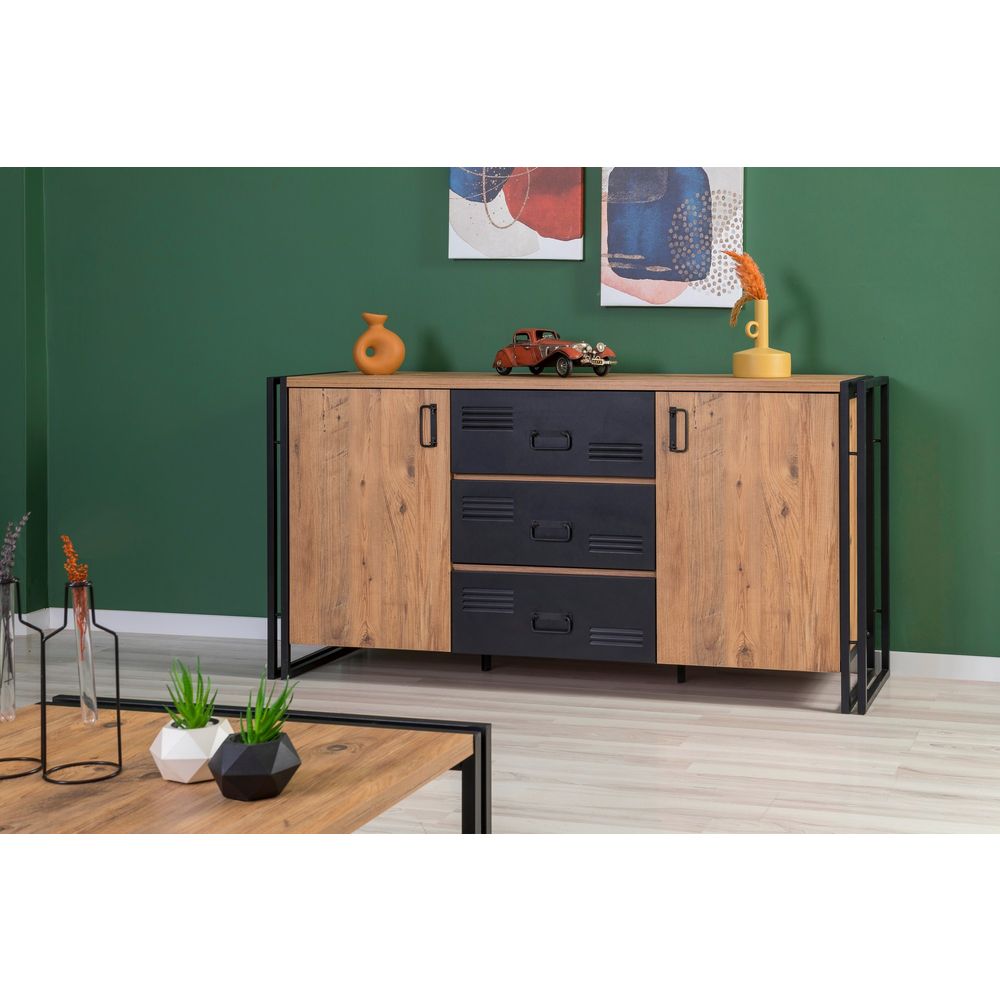 Cosmo Takım 26 Atlantic Pine Crni Set Namještaja za Dnevni Boravak slika 2