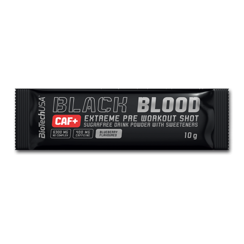 BioTech USA Black Blood + Caffeine 10 g Borovnica slika 1