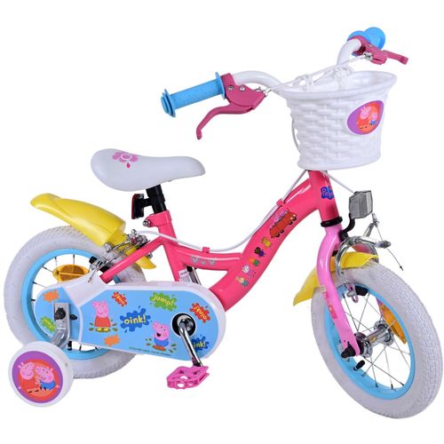 Peppa Pig dječji bicikl 12 inča rozi s dvije ručne kočnice slika 2