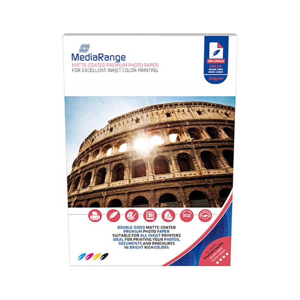 MediaRange FOTO PAPIR A4 50kom 200g MAT DUAL za InkJet pisače , MRINK102 slika 1
