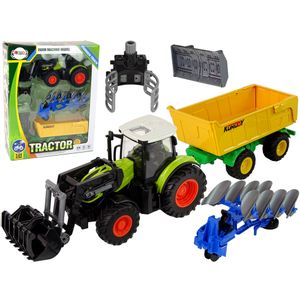 Traktor s poljoprivrednim strojevima i prikolicom - Svjetlosni i zvučni efekti