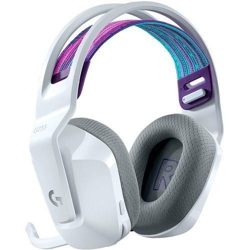Slušalice Logitech G733 LIGHTSPEED Wireless RGB Gaming, bijele slika 2