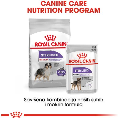 ROYAL CANIN CCN Medium Sterilised, potpuna hrana za pse - za kastrirane/sterilizirane odrasle pse srednje velikih pasmina (od 11 do 25 kg) - Stariji od 12 mjeseci - Psi skloni prekomjernoj tjelesnoj težini, 12 kg slika 3