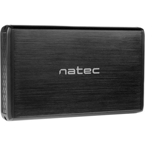 Natec NKZ-0448 RHINO, HDD External Enclosure 3.5",  SATA III, USB3.0, Aluminium, Black slika 1