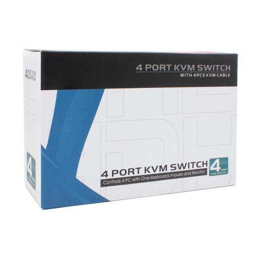 KVM switch 4 PC-a na isti monitor,mis,tastaturu JWD-SP27 slika 4