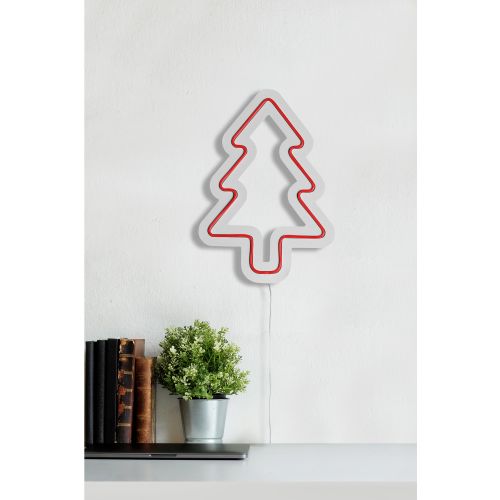 Wallity Ukrasna plastična LED rasvjeta, Christmas Pine - Red slika 4